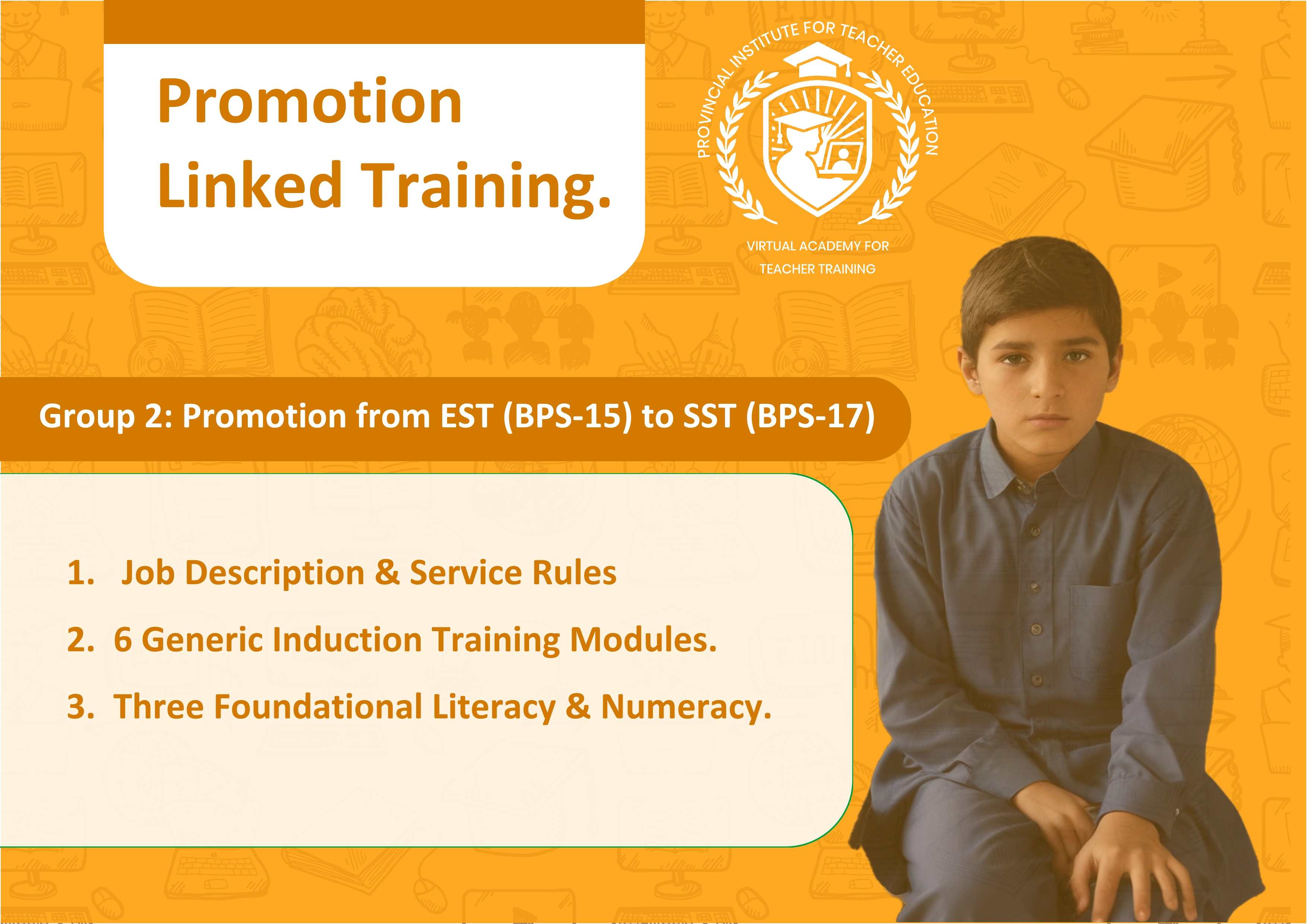 Group 2: Promotion from EST (BPS-15) to SST (BPS-17)